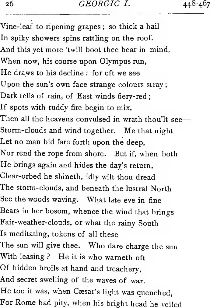 A printed page of English verse with a running head giving the book and line numbers. The text runs unbroken down the page in a single column.